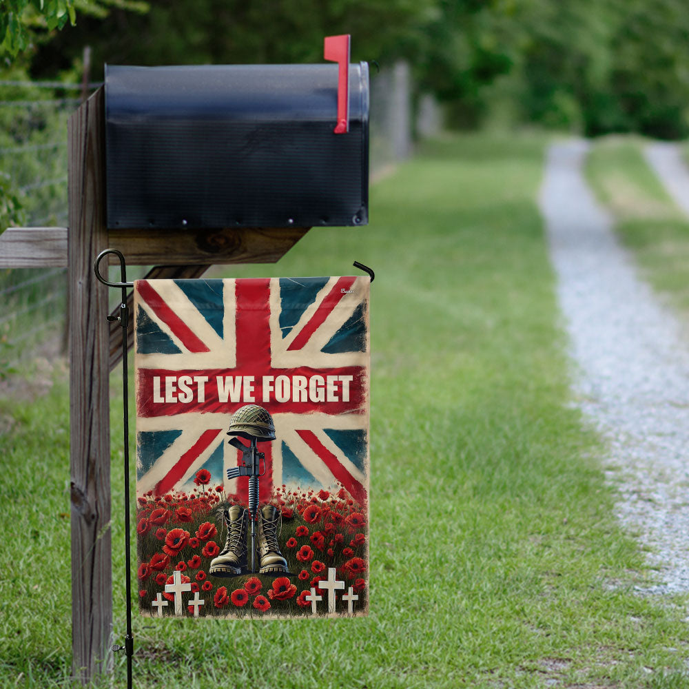 Lest We Forget UK Armed Forces Day Veterans Flag LHB01DTD