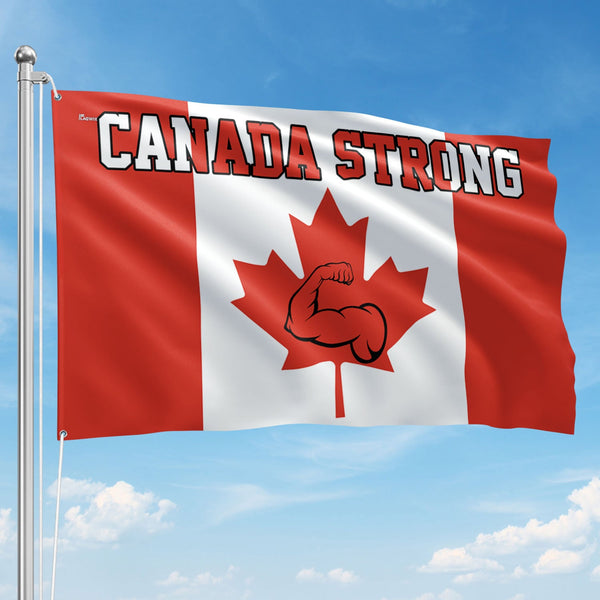 Elbows Up Canada Strong Canadian Grommet Flag TPT2682PMN