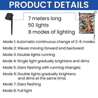 Cardinal Christmas Cardinals Appear When Angels Are Near Solar LED Garden Flag MLN1978SF
