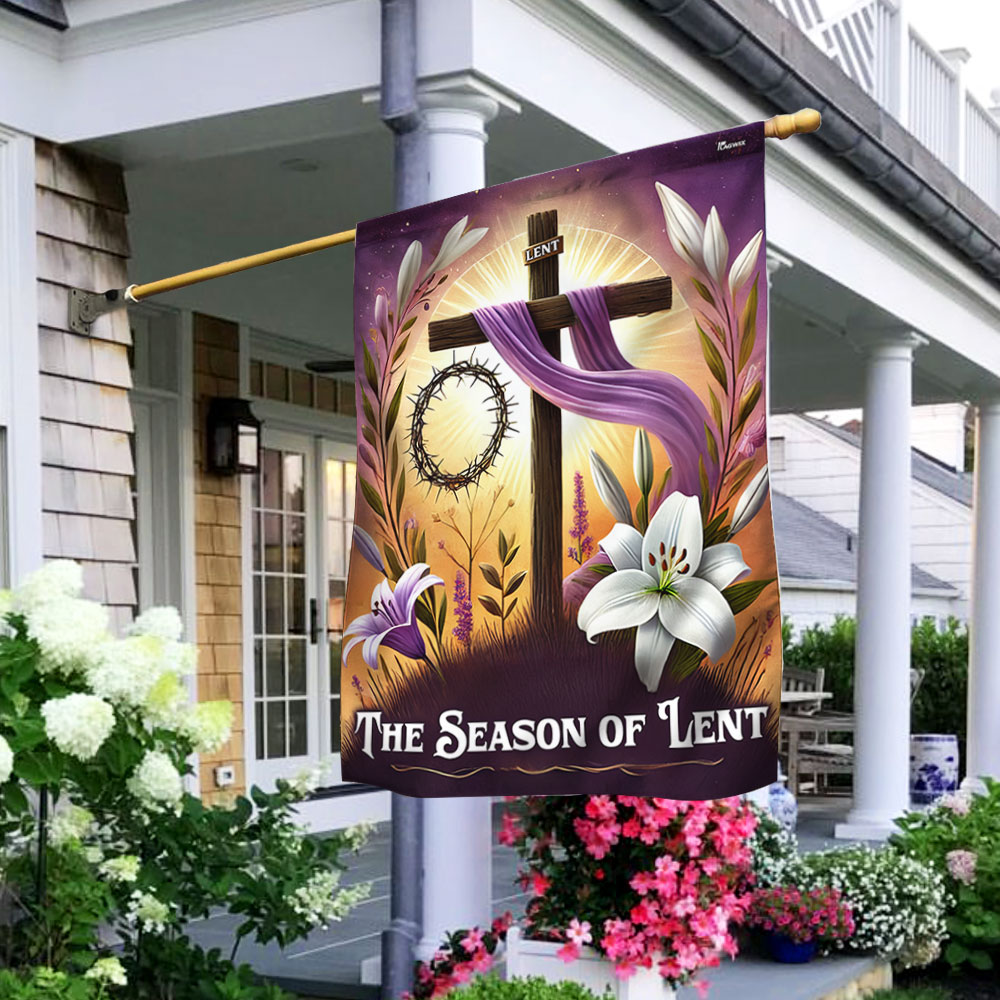 The Season of Lent Christian Cross Flag MLN5199HVN