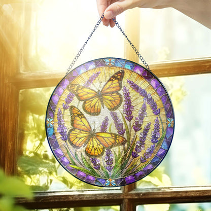 Butterfly Stained Glass Butterflies Decor QTR1083PMN