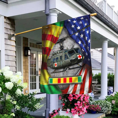 MedEvac Helicopter Never Forget Vietnam War Flag DBD2687Fv3