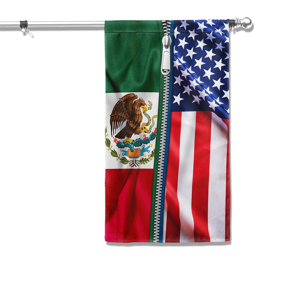 Mexican American Flag Mexico USA Friendship Flag TQN4770F