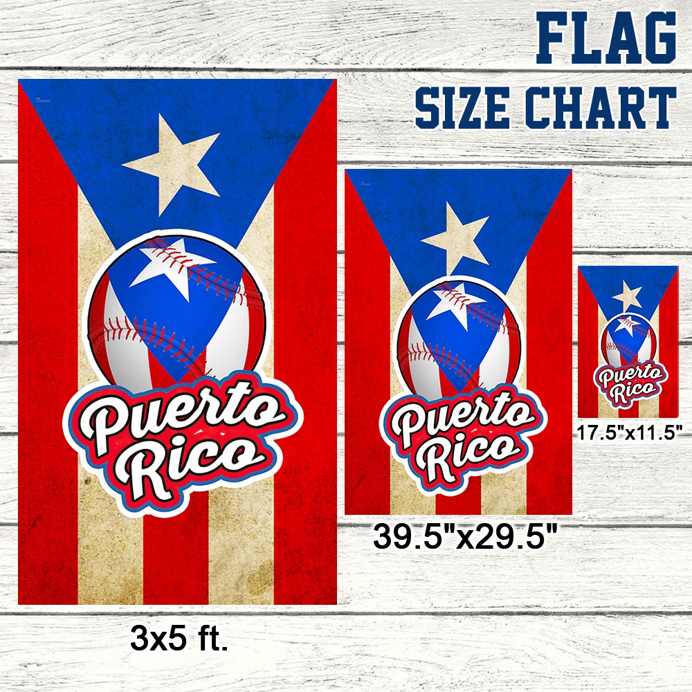 Baseball Puerto Rico Flag TQN1034F