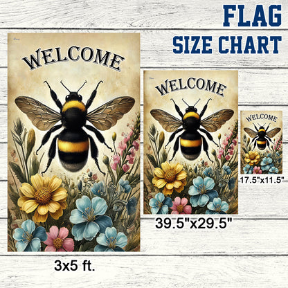 Bee Welcome Summer Flag TQN3438F