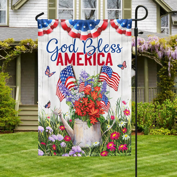 Flagwix American Flag - God Bless America 4th of july Patriotic Flag MLN1426F