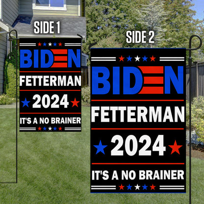 Biden Fetterman 2024 It's A No Brainer Anti-Biden Flag TQN719F