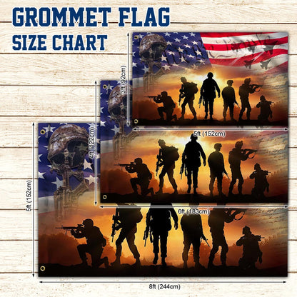 All Gave Some, Some Gave All Memorial Veteran Day Flag THH3855GFn