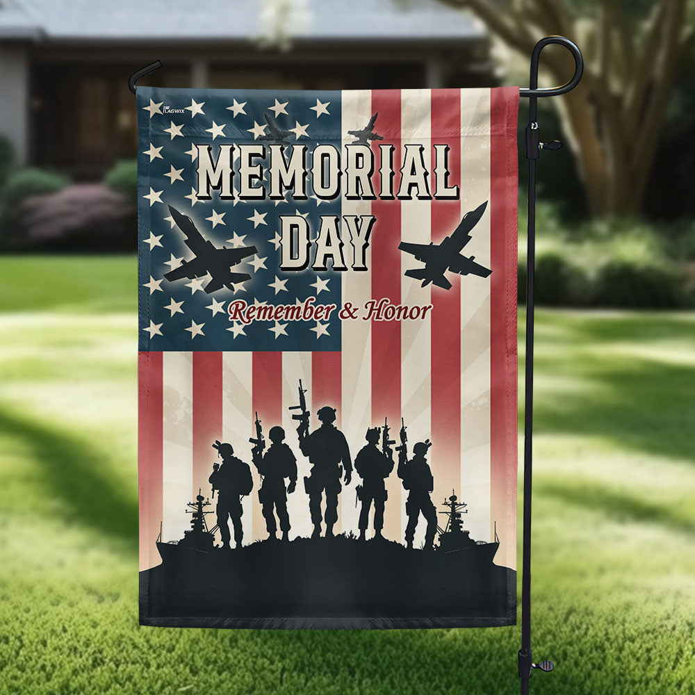 Memorial Day Remember And Honor Flag Veteran Flag PHB09LPN
