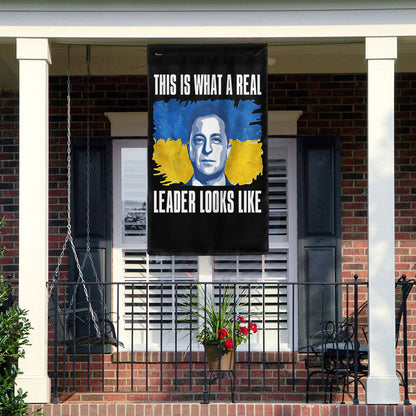 Support Ukraine Flag This Is What A Real Leader Looks Like Flag MLN5333TDH