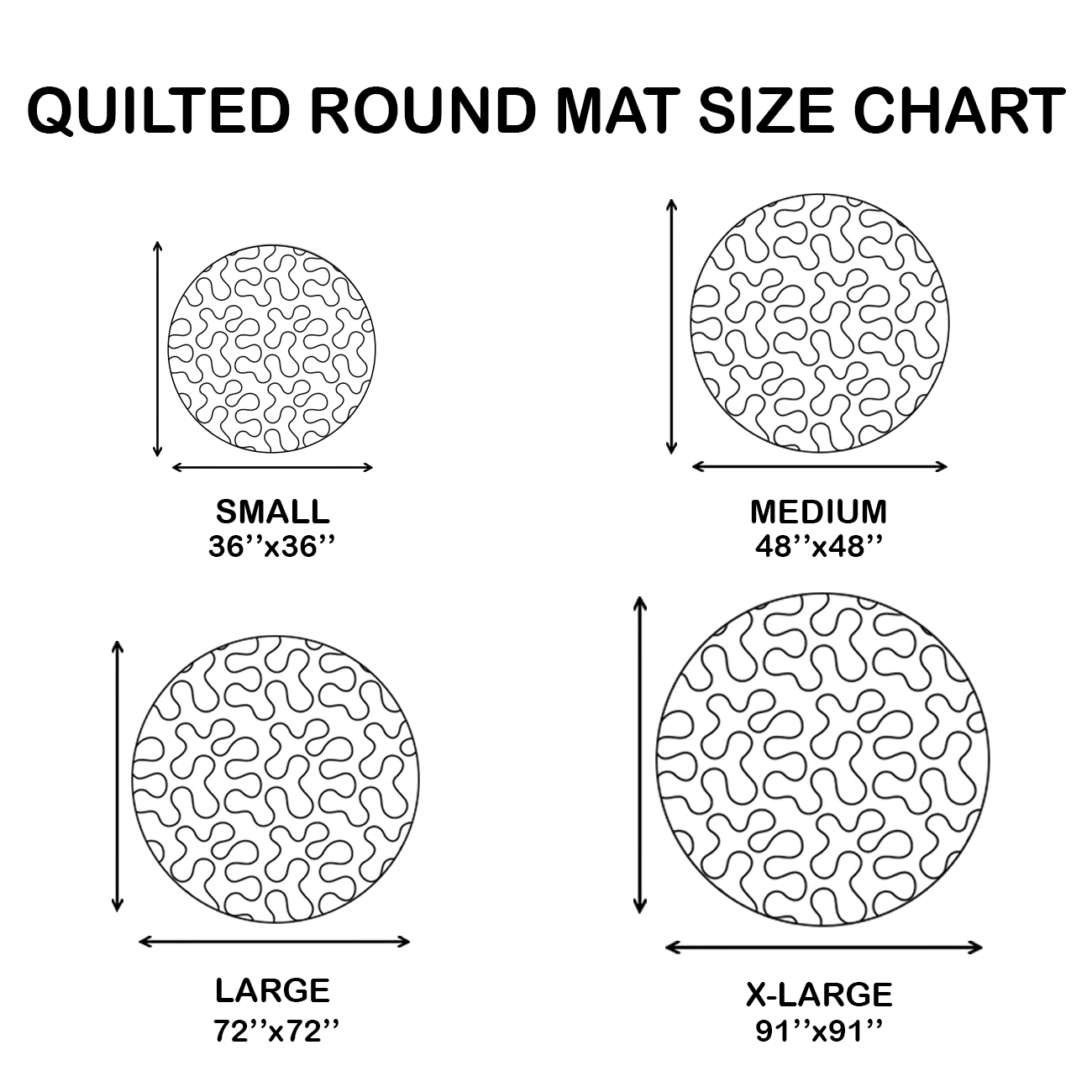 Pumpkin Shadow Quilted Round Mat NCU0VL2875