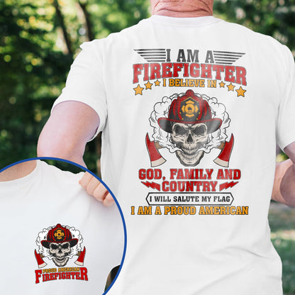 Proud American Firefighter T-Shirt TPT2696NGT