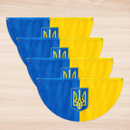 Stand With Ukraine Support Ukraine Non-Pleated Fan Flag TQN4934NTH