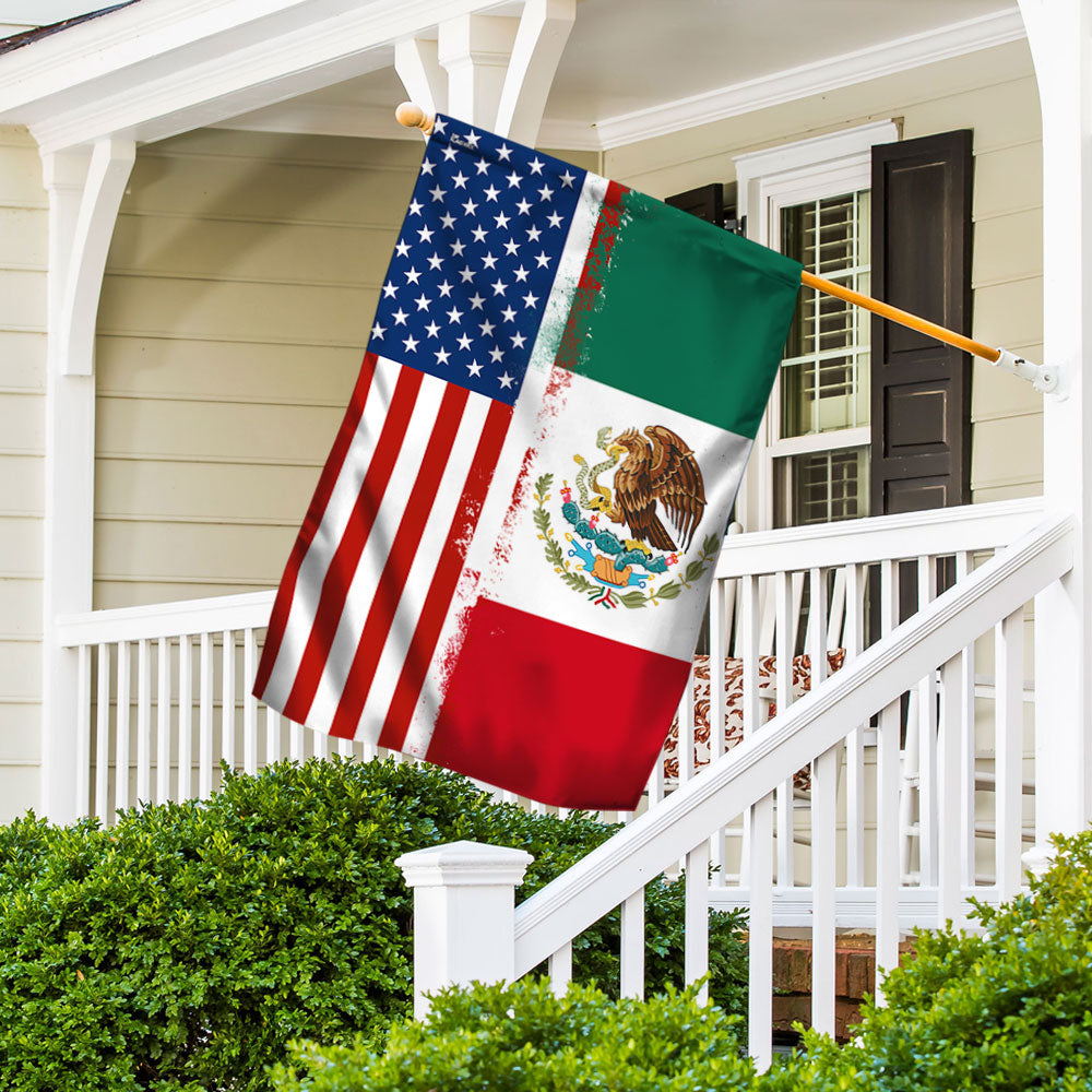 Mexican American Flag USA Mexico Flag TQN4769F