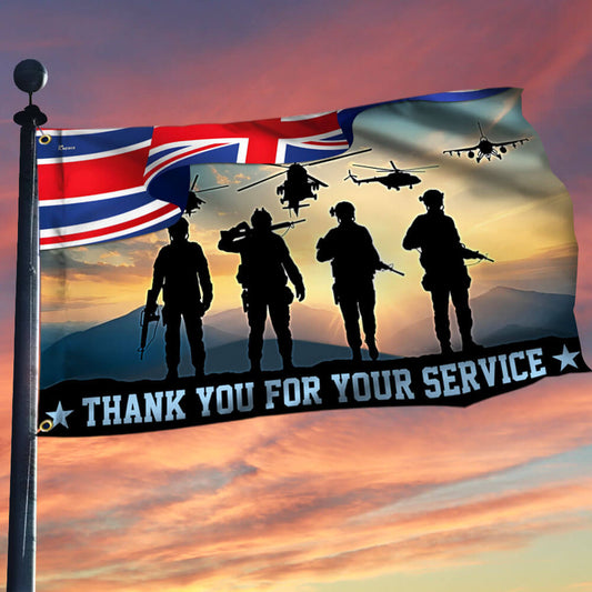 UK Armed Forces Day Veterans Grommet Flag NTT10TNB