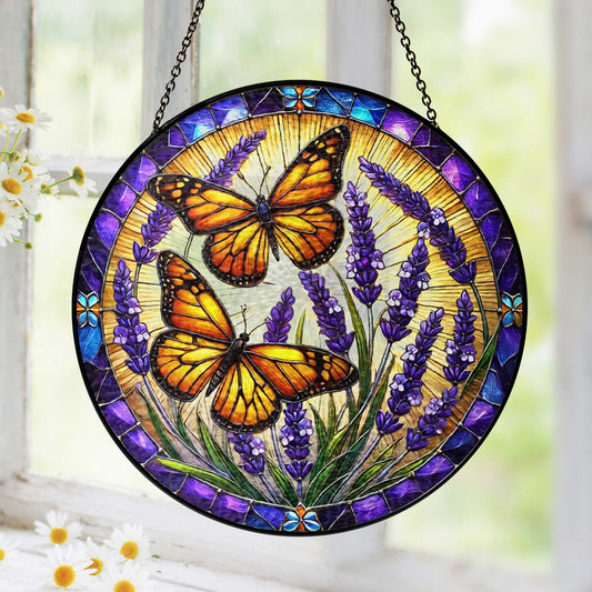 Butterfly Stained Glass Butterflies Decor QTR1083PMN