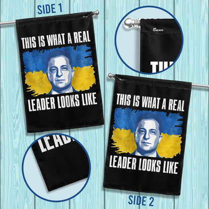 Support Ukraine Flag This Is What A Real Leader Looks Like Flag MLN5333TDH
