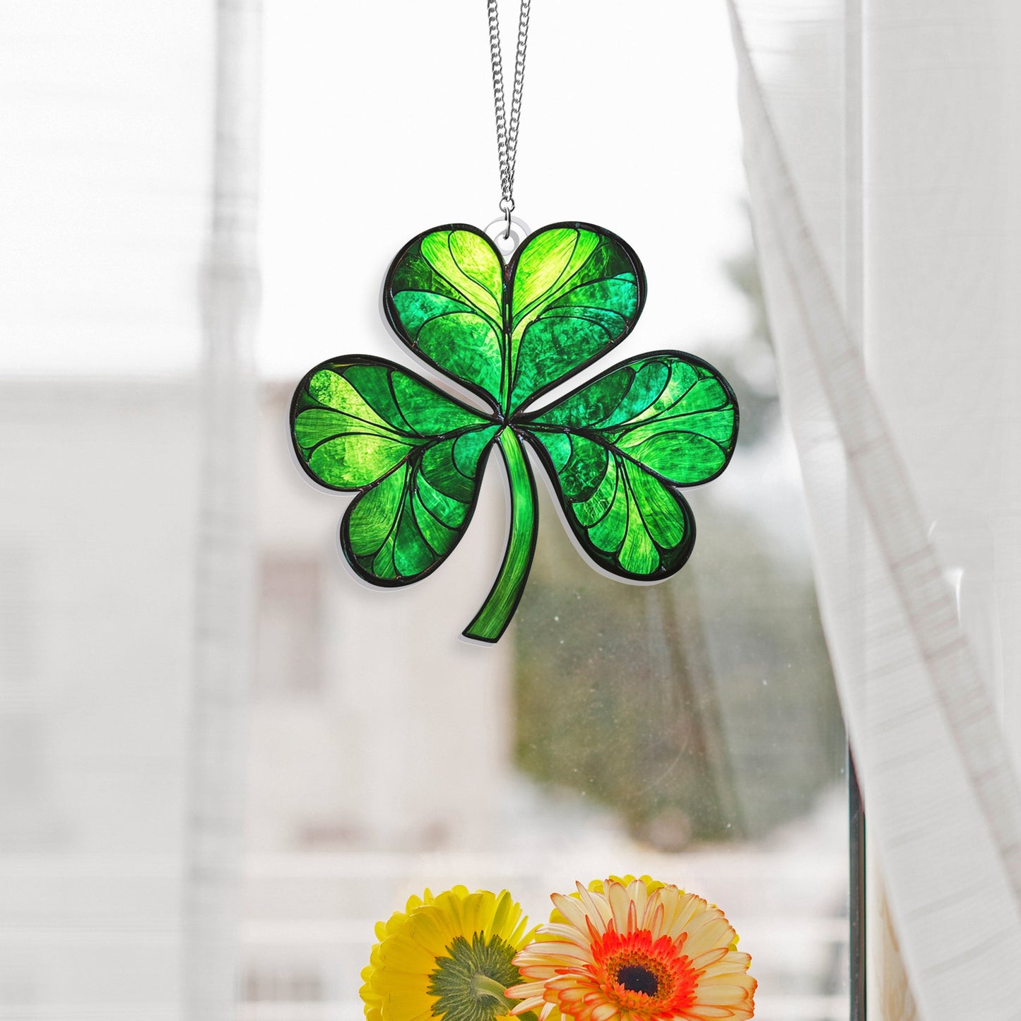 Irish Shamrock St. Patrick's Day Acrylic Suncatcher Hanging TPT2341NGT