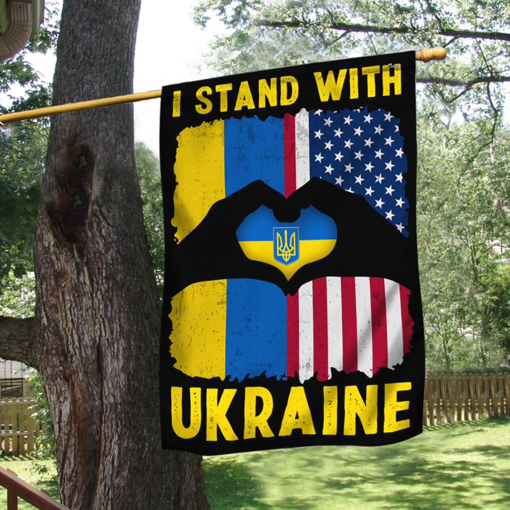 I Stand With Ukraine American American Flag TQN4930NTH