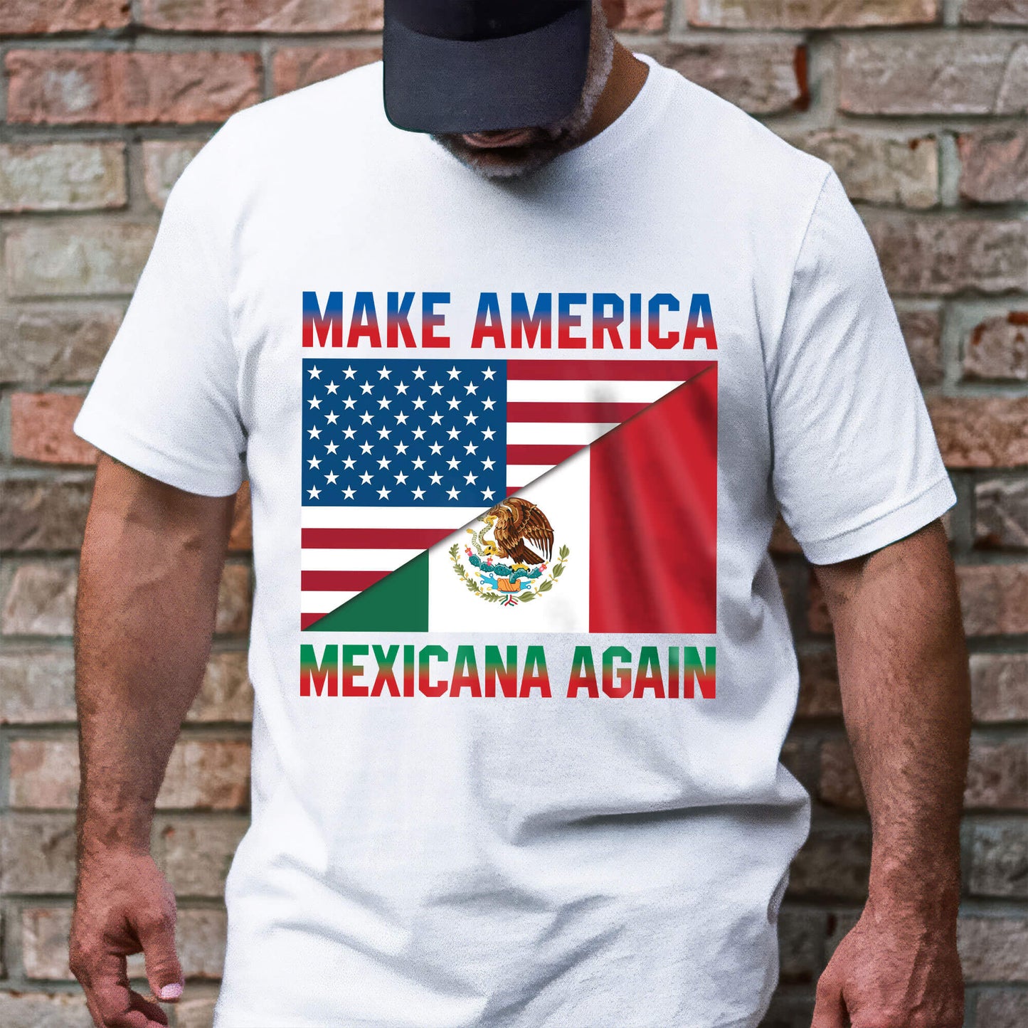 Make America Mexicana Again T-Shirt American Mexico T-Shirt VTM1025TNB
