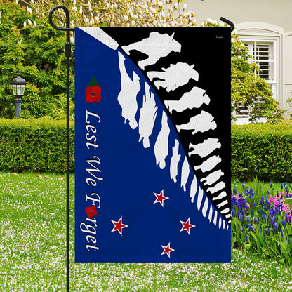 Anzac Day Flag New Zealand Lest We Forget LHA1748Fv1