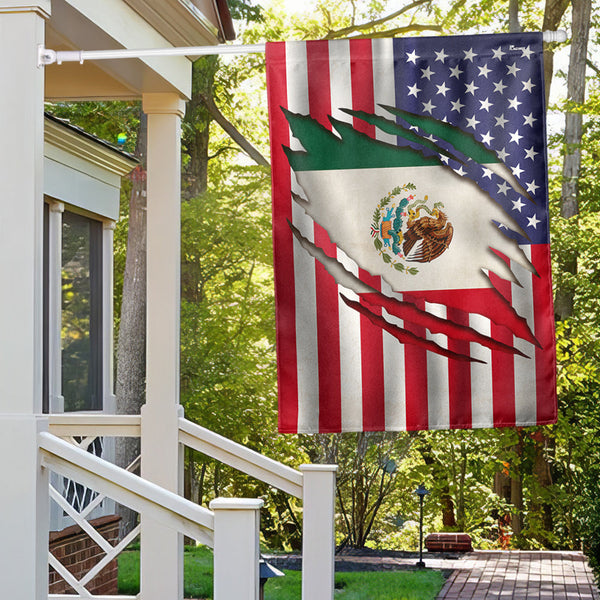 Mexican American Flag Mexican Flag American Flag QTR717F