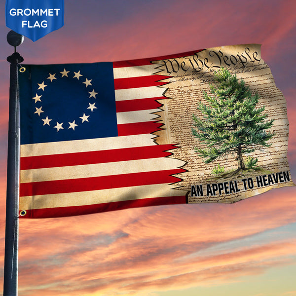Flagwix American Flag - An Appeal To Heaven Flag Pine Tree We The People Patriotic Betsy Ross 1776 Grommet Flag TPT1985GF