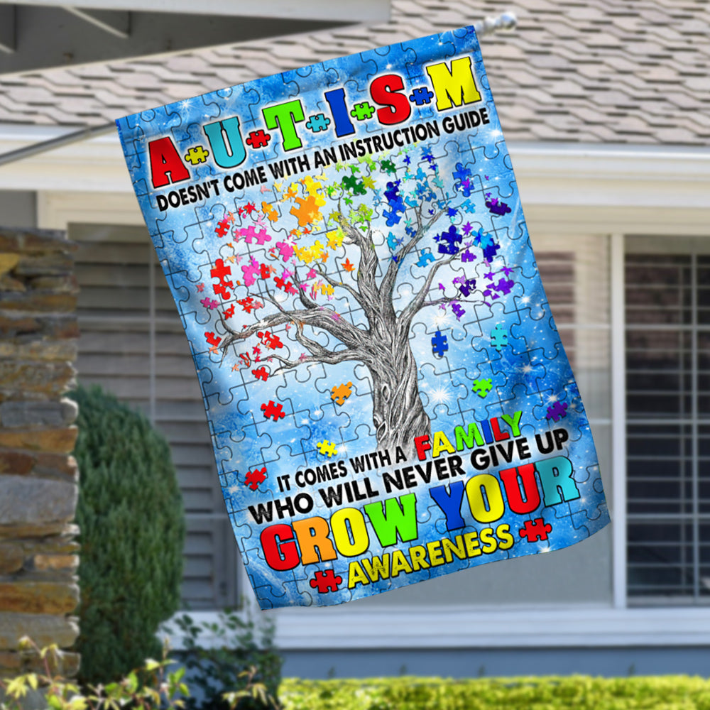 Autism Awareness Flag Autism Tree. Grow Your Awareness TTN553F