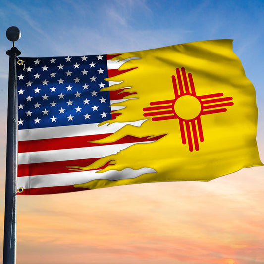 New Mexico State and American Grommet Flag MLH1913GFv10