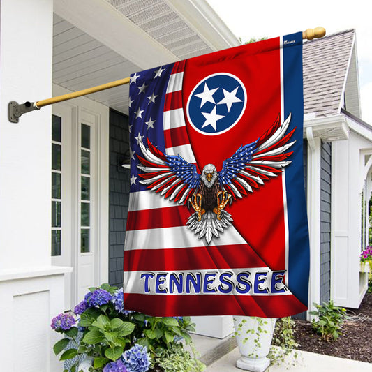 Tennessee Flag with eagle image