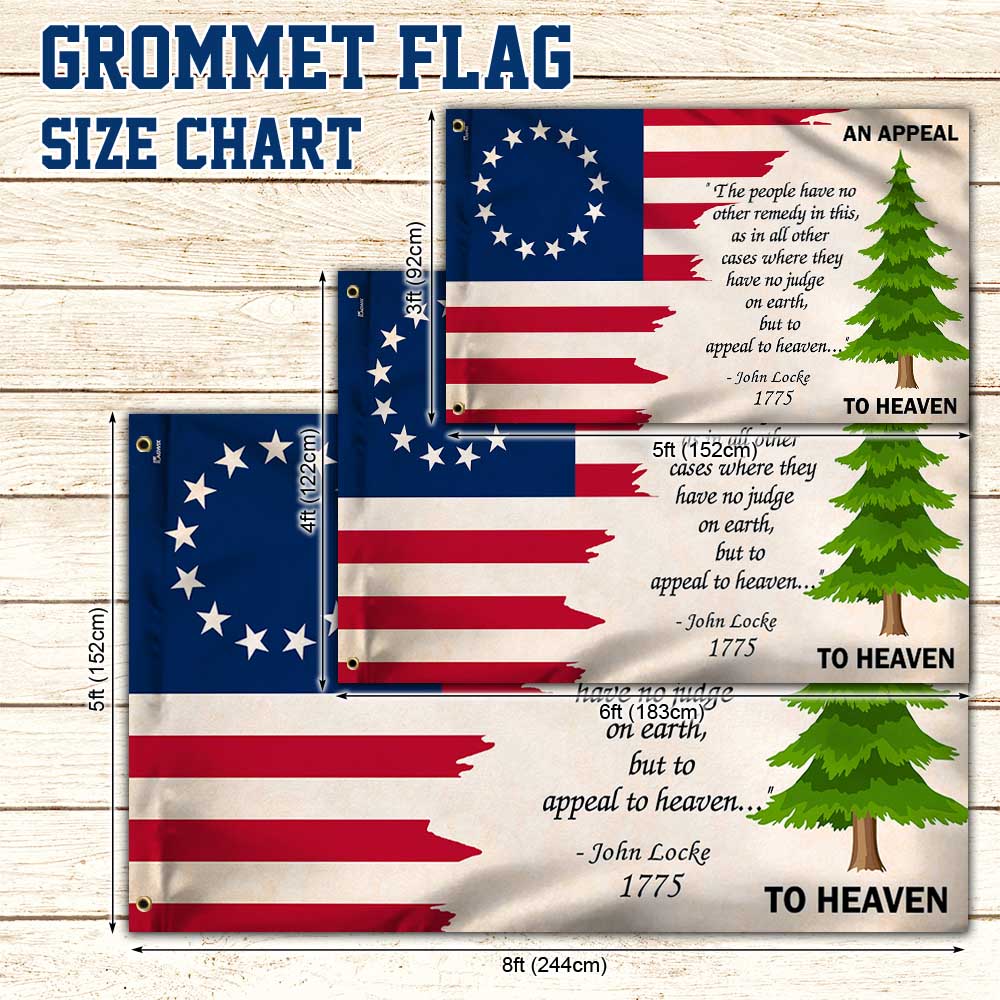 An Appeal To Heaven Flag Pine Tree Christmas Grommet Flag MLN2143GF