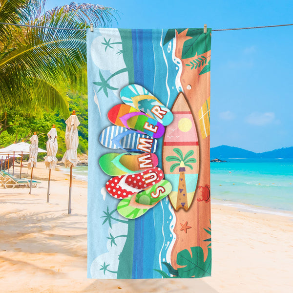 Flip Flops Beach Towel Summer LHB241MNQ