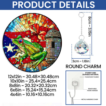 Puerto Rico Hologram Window Hanging VTM1519NGT