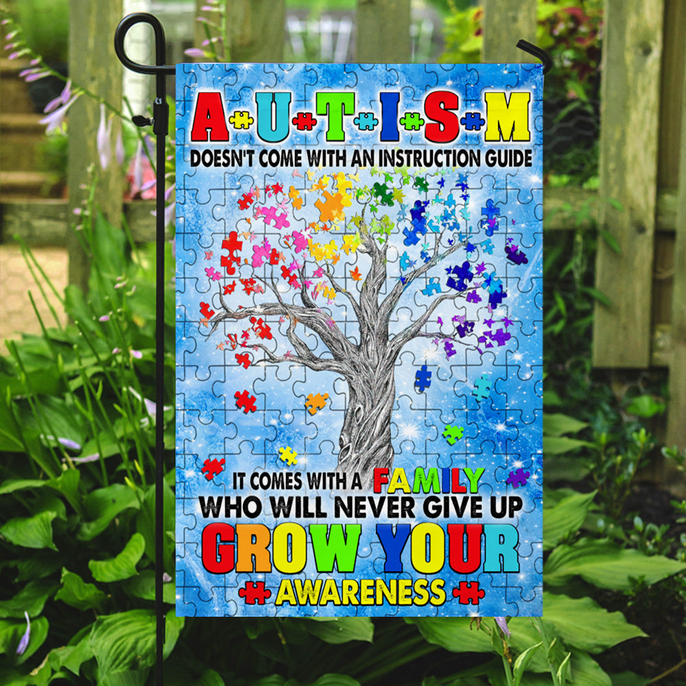 Autism Awareness Flag Autism Tree. Grow Your Awareness TTN553F