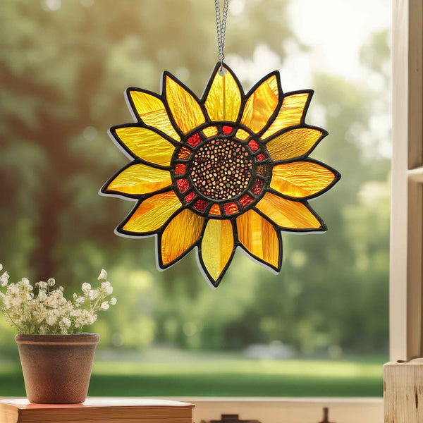 Sunflower Acrylic Suncatcher Window Hanging MLN4259DNV