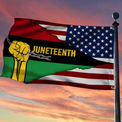 Black History Month Grommet Flag Juneteenth BNN98GF