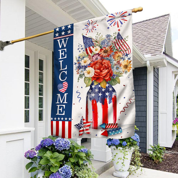Flagwix American Flag - 4th Of july Flag Independence Day Welcome Patriotic Flag TQN1170F
