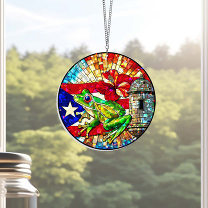 Puerto Rico Hologram Window Hanging VTM1519NGT