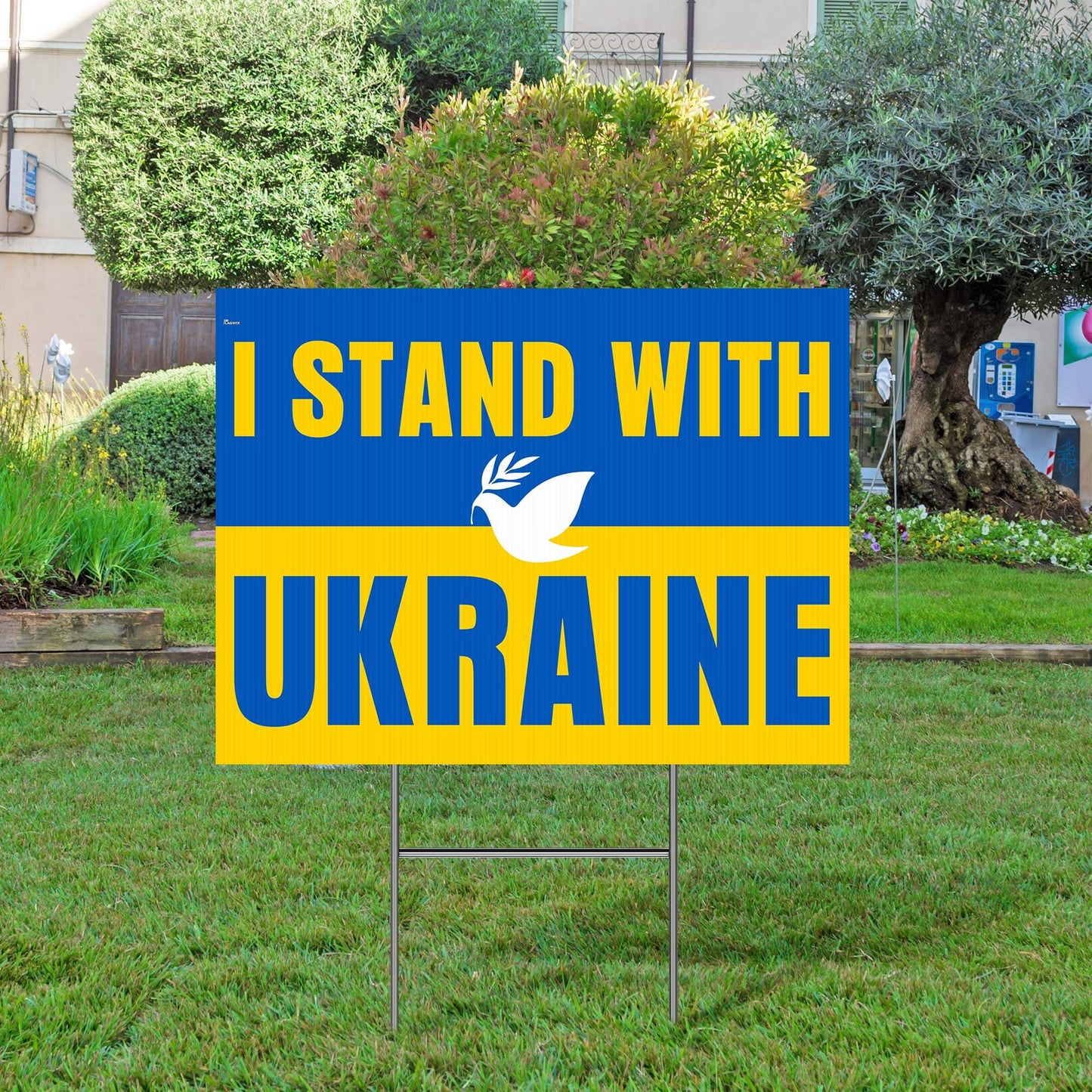 I Stand With Ukraine Yard Sign TQN4944TNB