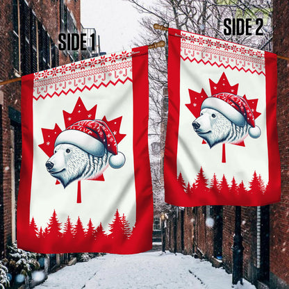 Bear Christmas Canadian Flag TQN2077F