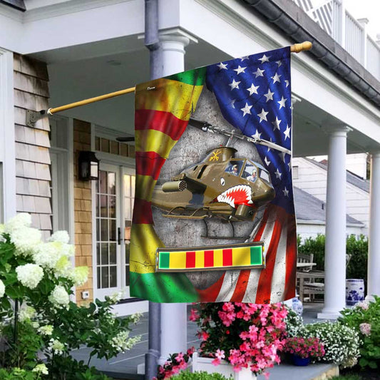Vietnam Veteran Flag Huey Cobra DBD2687Fv6