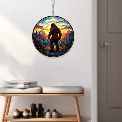Bigfoot Sasquatch Suncatcher Acrylic Hanging Sign TQN4371AS