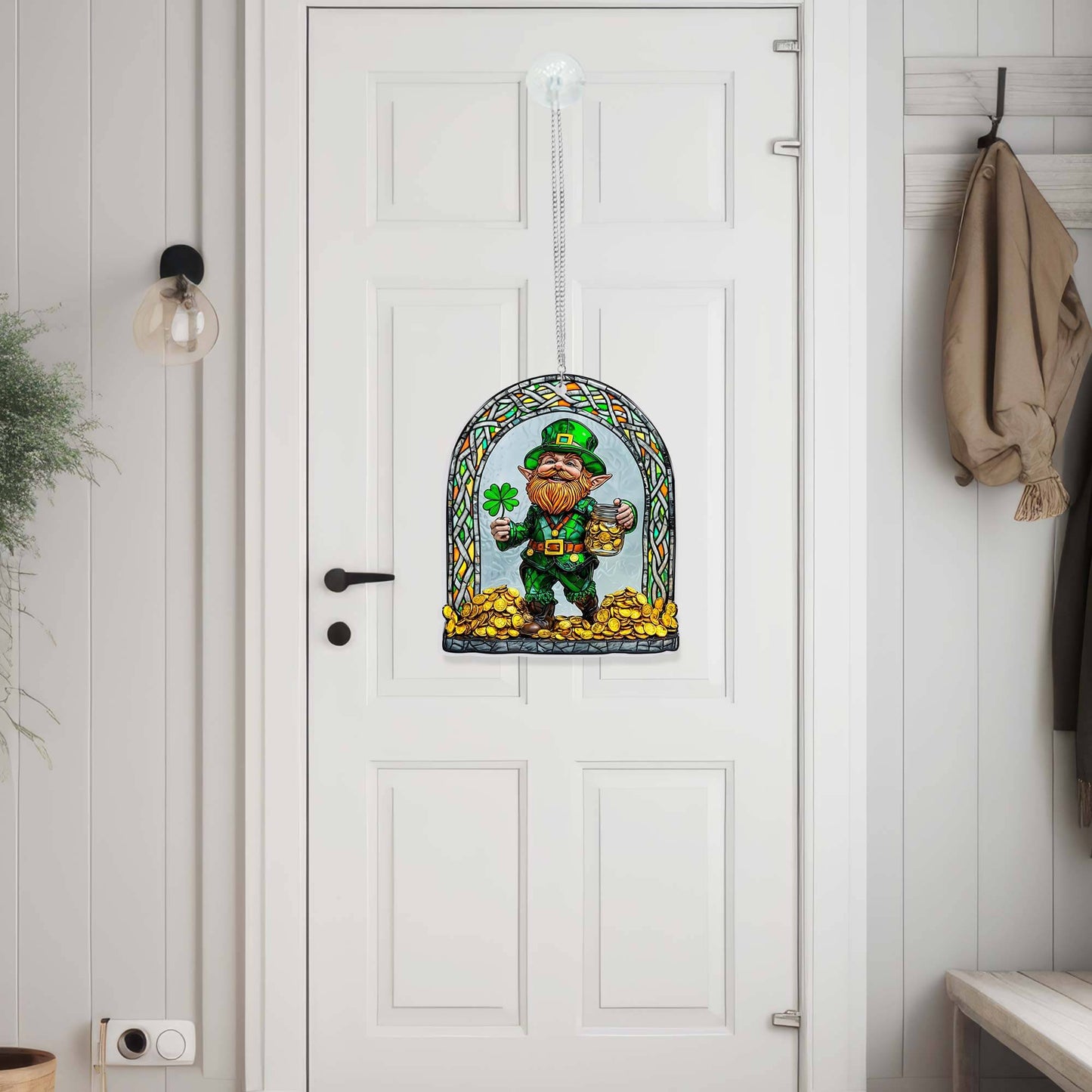 Leprechaun Irish Happy St. Patrick's Day Acrylic Suncatcher Hanging TPT2605TNB