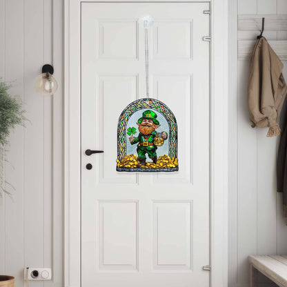 Leprechaun Irish Happy St. Patrick's Day Acrylic Suncatcher Hanging TPT2605TNB