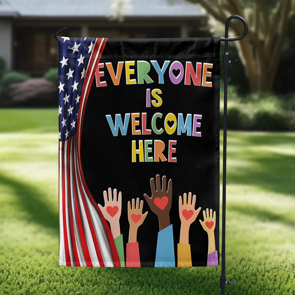 Everyone Is Welcome Here Idaho Teacher Flag NNT21NTH
