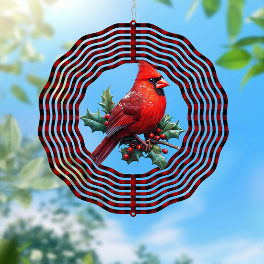 Cardinal Bird Christmas Wind Spinner TQN3956WS