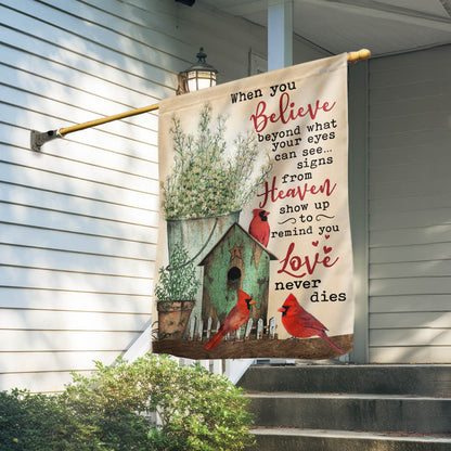 Signs from Heaven Cardinal Memorial Flag TQN5499TTH