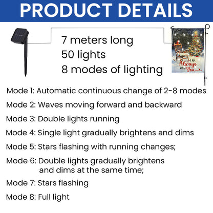 Cardinal Christmas I Am Always With You Cardinal Solar Led Garden Flag TPT2480SF