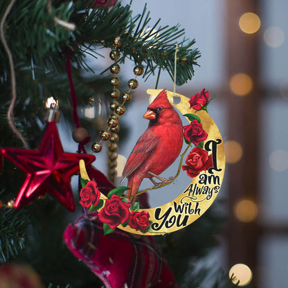 Cardinal Memorial Ornament, Sympathy Christmas Gift, I am Always With You, Memorial Gifts For The Loss Of A Loved One, Family Tree Memorial Ornament, Christmas Decorations Ornament THB3570O