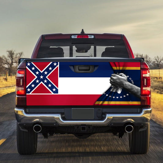 Mississippi State Truck Tailgate Decal Sticker Wrap MLN836TD